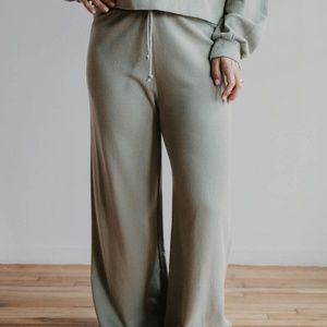 Z Supply Olive Green Wide Leg Loungepants